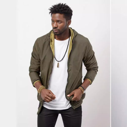 Lightweight transition jacket for men with practical pockets Chic and Style