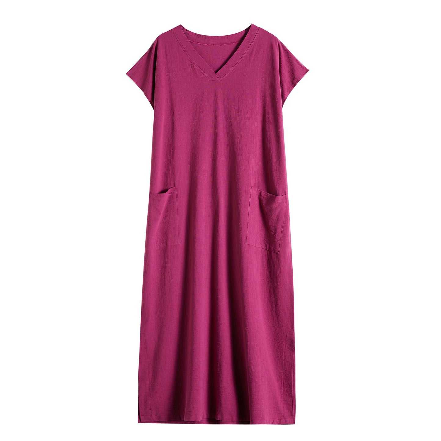 Dames grande taille poche maxi robe Chic und Stil