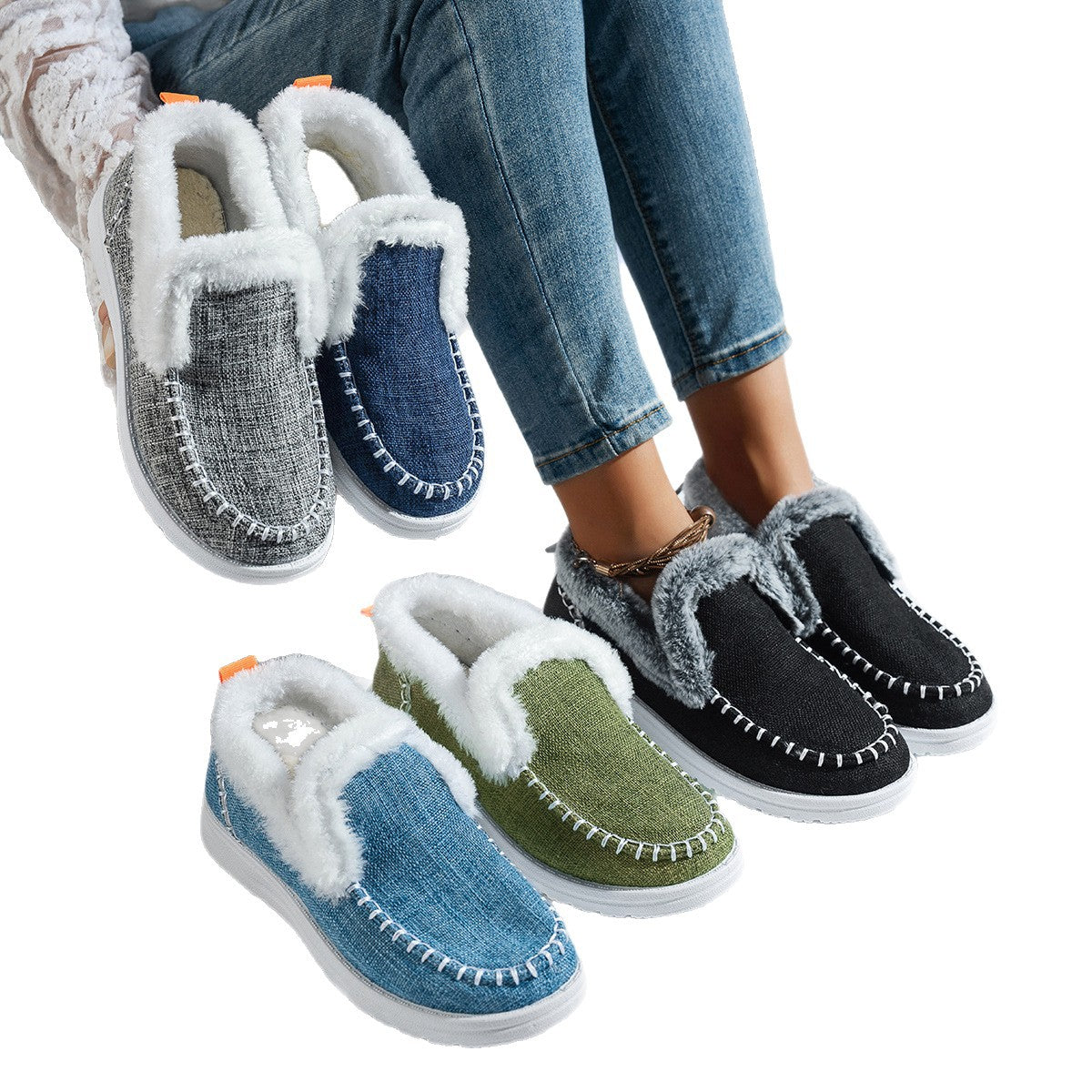 Dames Baskets confortables et douillettes Chic und Stil