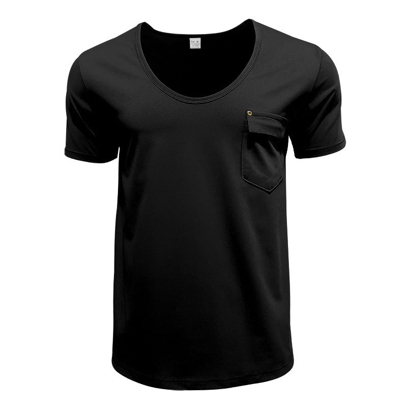 T-shirt pour hommes respirant avec poche poitrine pratique Chic und Stil