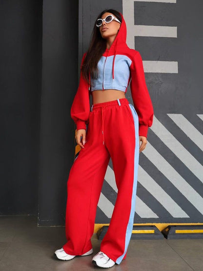 Chic and Style women's trendy hoodie set and wide sweatpants