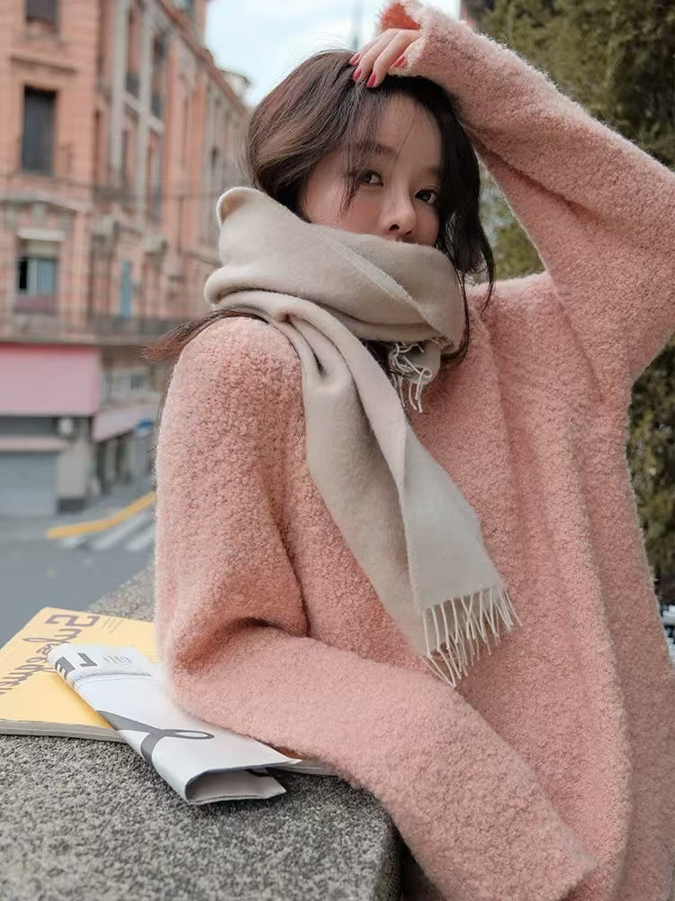 Femmes Pull oversized douillet en matériau doux Chic und Stil