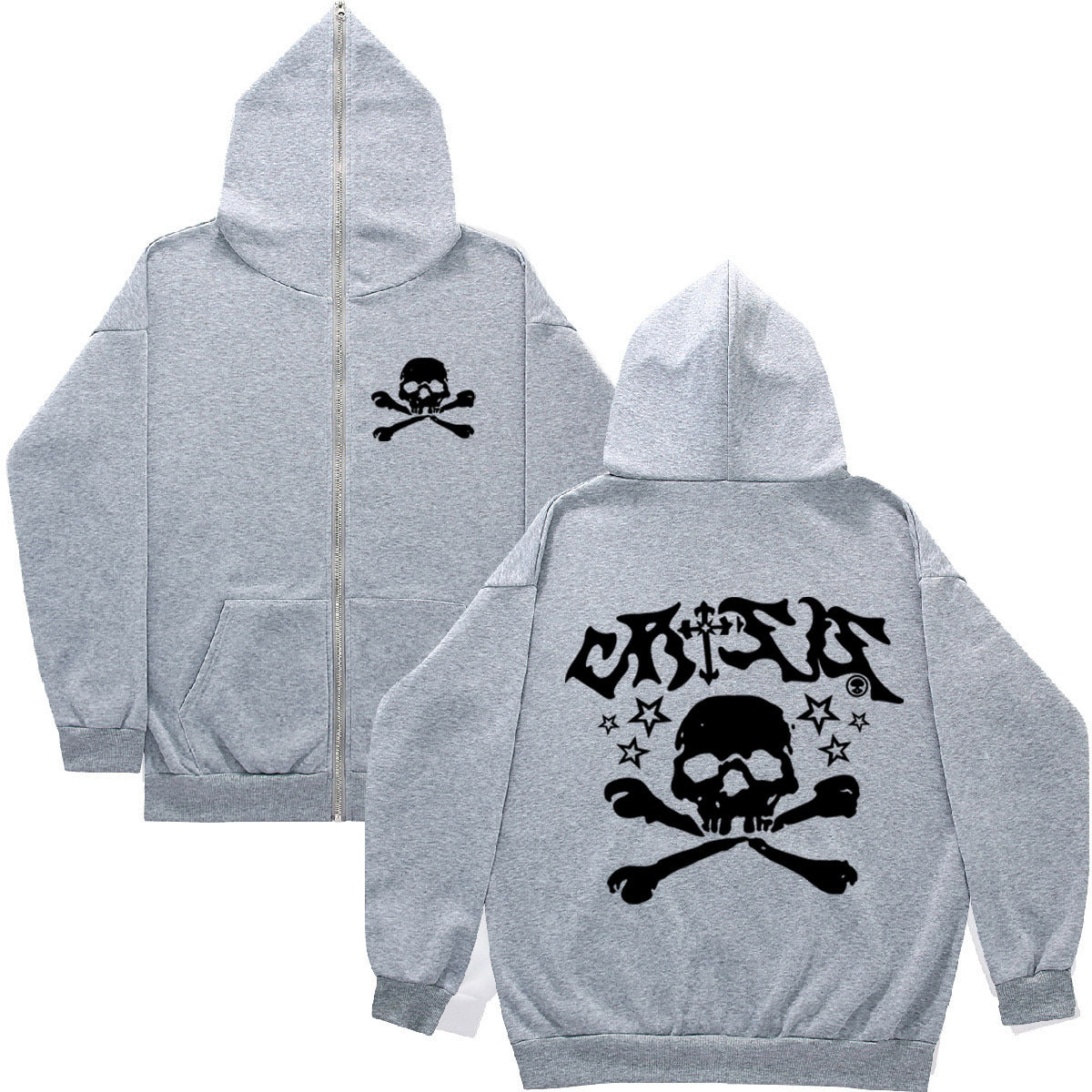 Dame sweat à capuche avec design créatif de skull Chic und Stil