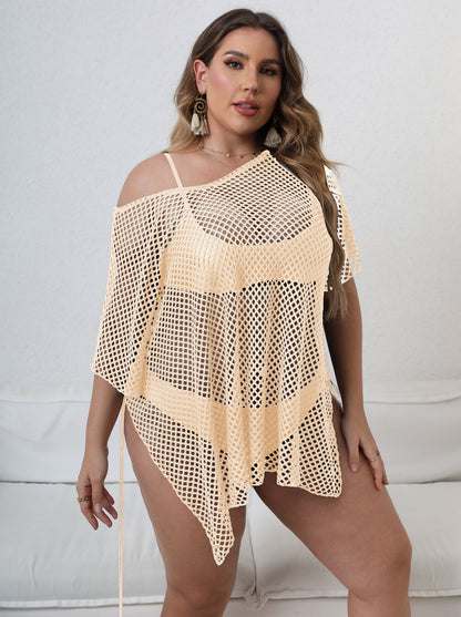 Ladies transparent crochet beach cover-up tunic Chic and Style