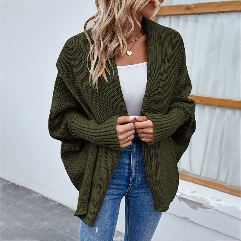 Cardigan pour femmes à coupe ouverte et manches bouffantes Chic und Stil