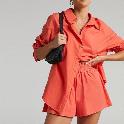 Dames chemise boutonnée oversize élégante Chic und Stil