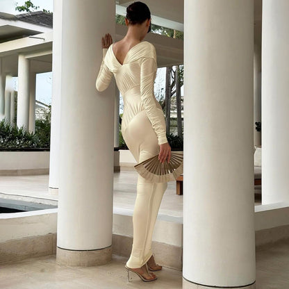 Robes maxi longues élégantes pour femmes avec des drapés raffinés Chic und Stil