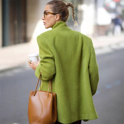 Blazer oversize décontracté pour femmes en matériau de haute qualité Chic und Stil