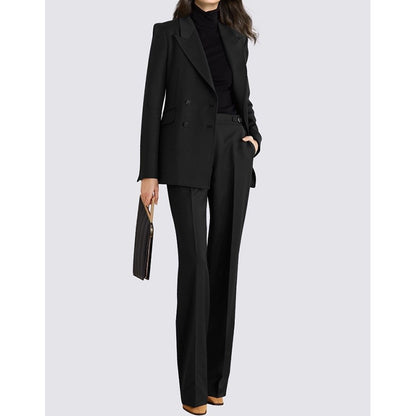 Chic and Style women's double-breasted blazer and fitted pants set