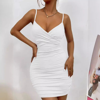 Robe portefeuille ajustée pour femme avec fronces Chic und Stil