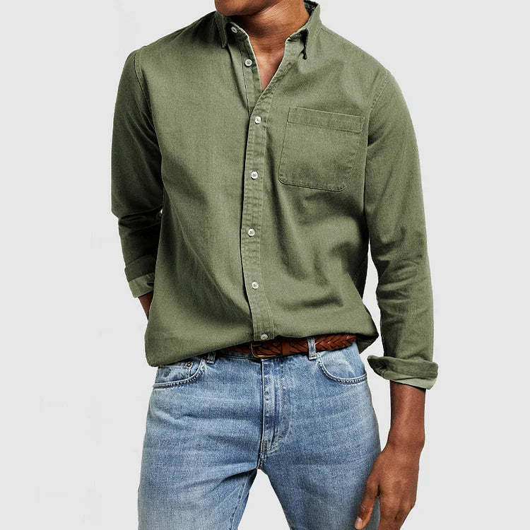 Chemise décontractée pour hommes en tissu coton léger Chic und Stil