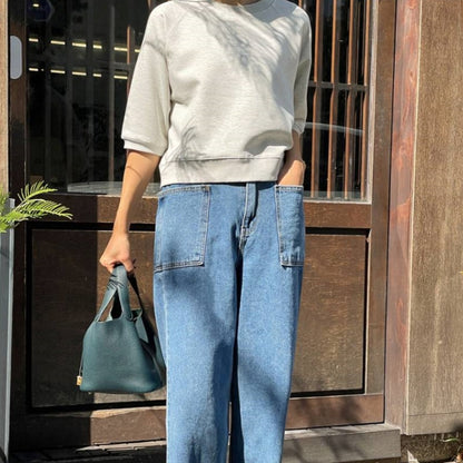 Sweatshirt décontracté pour femmes avec des manches 3/4 Chic & Stil