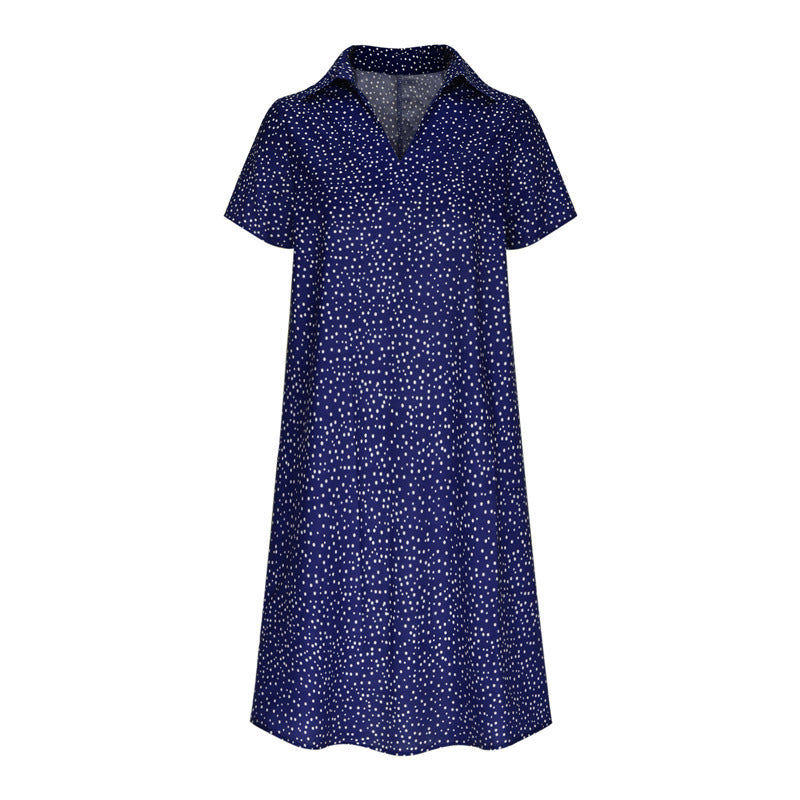 Robe chemise pour dames avec col polo et tissu léger et respirant Chic und Stil