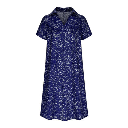 Robe chemise pour dames avec col polo et tissu léger et respirant Chic und Stil