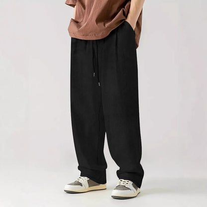 Men Comfortable Ribbed Pants Chic and Style