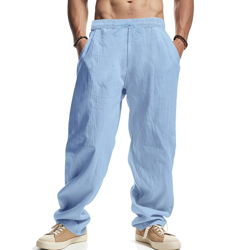 Casual summer cargo pants for men in breathable material with adjustable drawstring Chic and Style