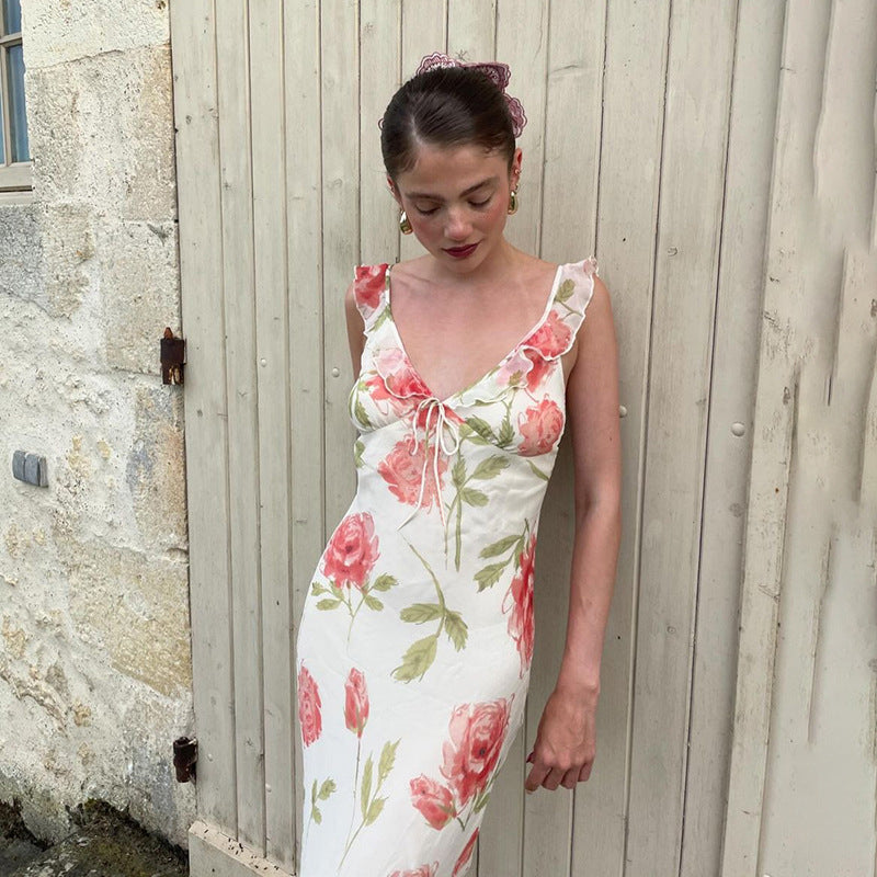 Dames robe de nuit à motif floral Chic und Stil