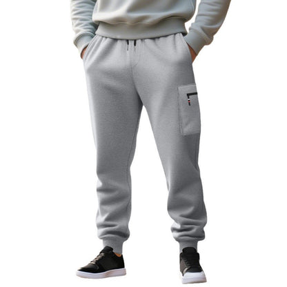 Men's Casual Cargo Jogging Pants with Practical Side Pockets and Elastic Waistband Chic and Style