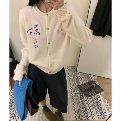 Dame cardigan avec motif artistique Chic und Stil