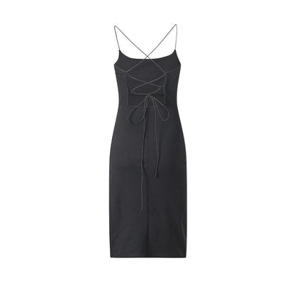 Robe Bodycon à dos lacé pour femmes Chic und Stil