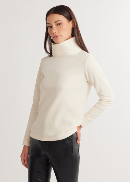 Pull à col roulé en polaire élégant pour femmes Chic und Stil