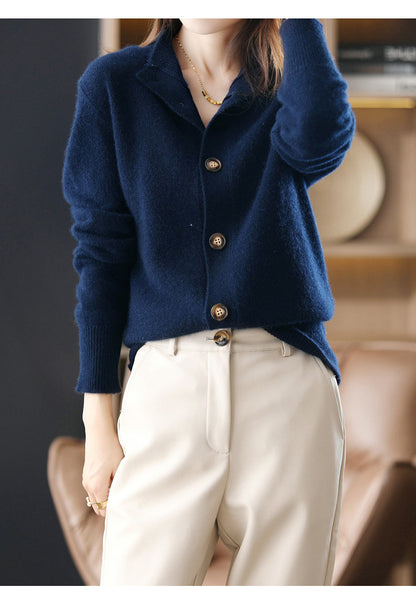 Cardigan Boutonné Ultra-Doux pour Femme Chic und Stil