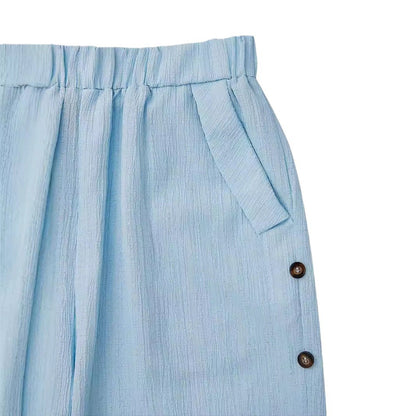 Women's stylish pants with button details Chic and Style