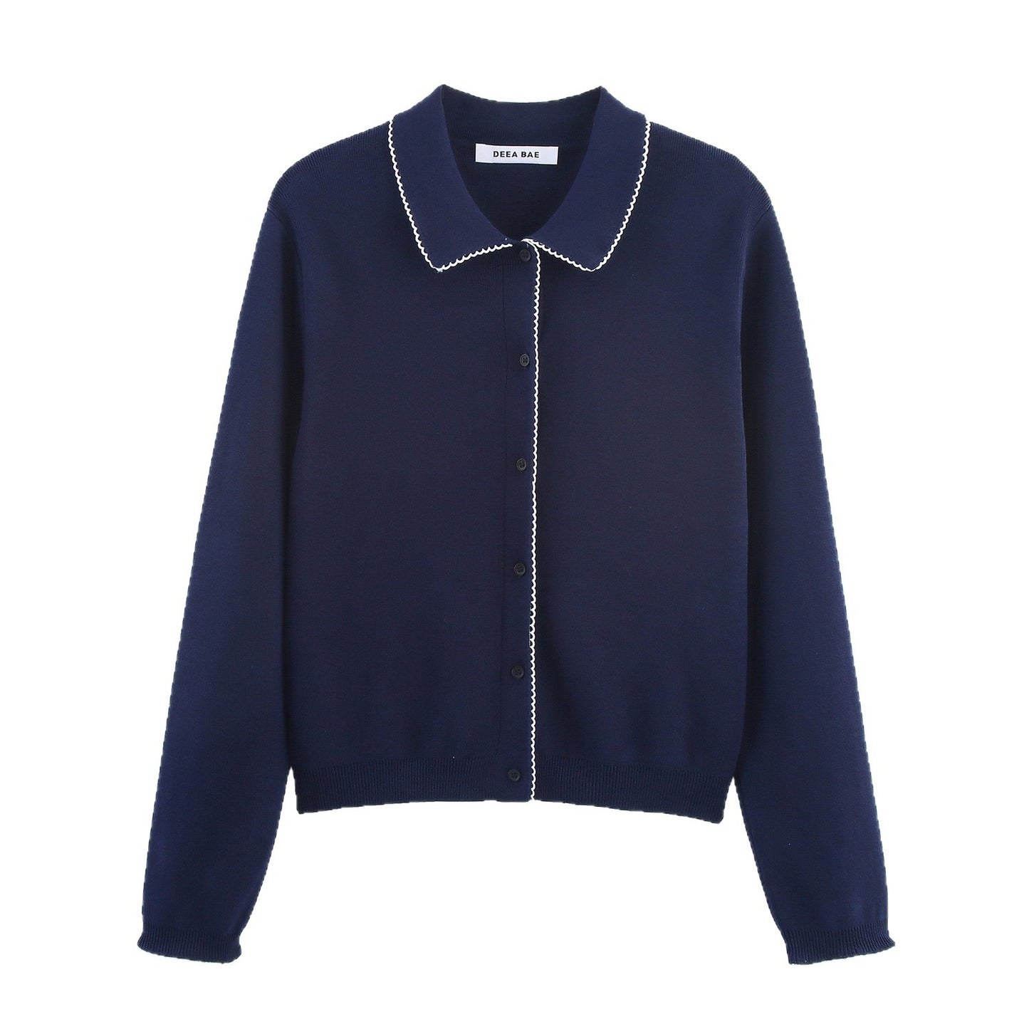 Dame décontractée et mode cardigan avec col Chic und Stil