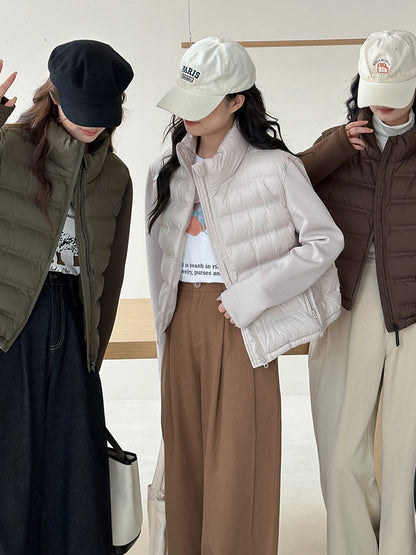 Dames gilet matelassé léger avec poches et coupe moderne Chic und Stil