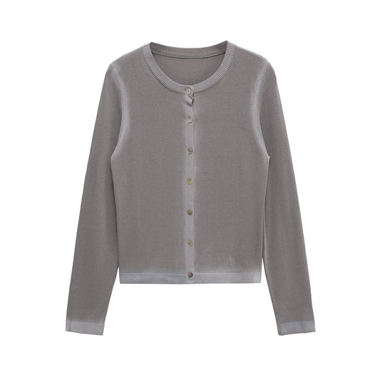 Dames Élégant gilet avec fine patte de boutonnage et encolure ronde Chic und Stil