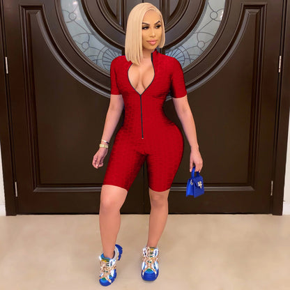 Combinaison de sport pour femmes avec fermeture éclair et coupe cintrée Chic und Stil