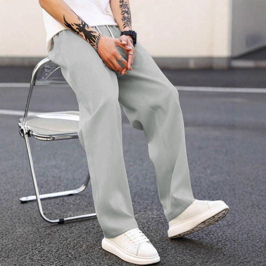 Men's Fashionable Leisure Pants with A Loose Fit and Elastic Waistband Chic und Stil