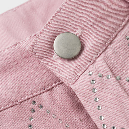 Chic and Style high-waisted elegant pants for ladies with diamond pattern