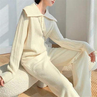 Pull en tricot pour femmes avec col amovible Chic und Stil