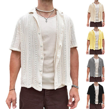 Chemise en tricot à manches courtes pour hommes Chic und Stil