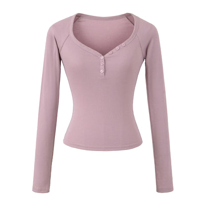 Chemisier à manches longues pour femmes avec fermeture à boutons élégante Chic und Stil