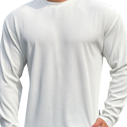 Pull-over en tricot fin pour hommes avec motif en côtes texturées Chic und Stil