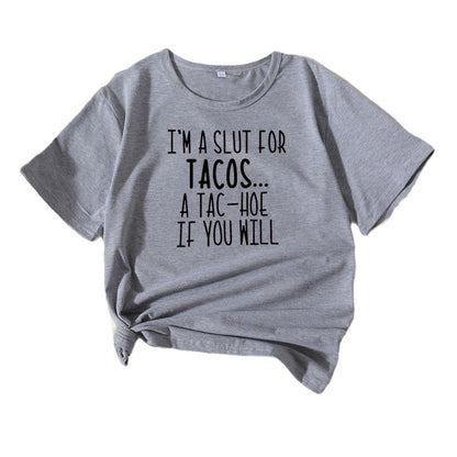 Damen Verspielt Grafik Casual Tee Chic und Stil