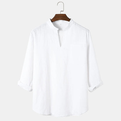 Blouse en lin décontractée pour femmes Chic und Stil