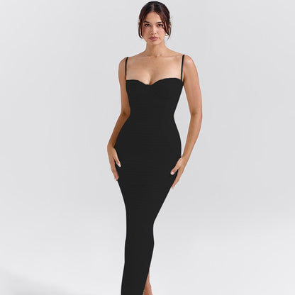 Robe maxi bodycon sans bretelles Chic und Stil