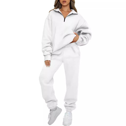 Women Zip Hoodie Set and Chic Jogging Pants