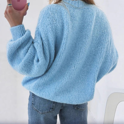 Pull femme douillet avec des manches volumineuses et un design texturé Chic und Stil