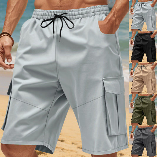 Shorts cargo pour homme avec poches latérales pratiques et taille élastique Chic und Stil