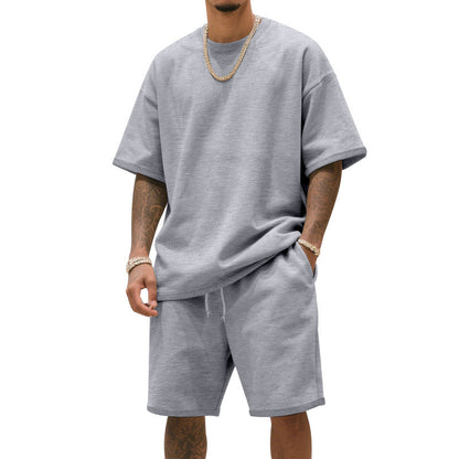Ensemble de t-shirt d'entraînement décontracté pour hommes et shorts Chic und Stil