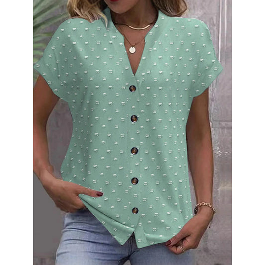 Chemise à manches courtes Damen modisches Chic und Stil