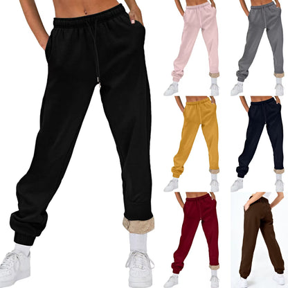 Women Comfortable Leisure Pants with Drawstring and Elegant Cuff Chic and Style