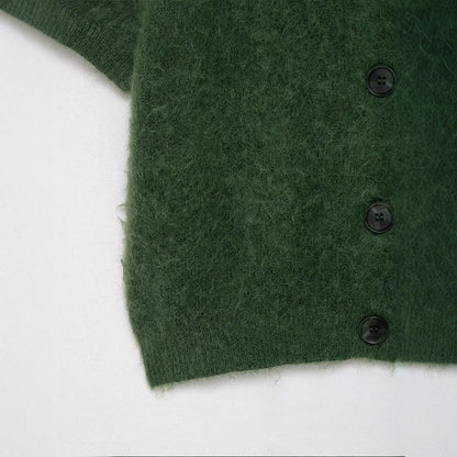 Dames cardigan doux à manches courtes et boutons Chic und Stil