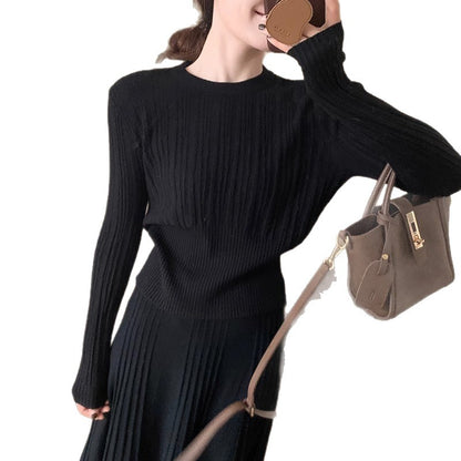 Pull en tricot pour femmes avec une élégante structure côtelée et une silhouette cintrée Chic und Stil