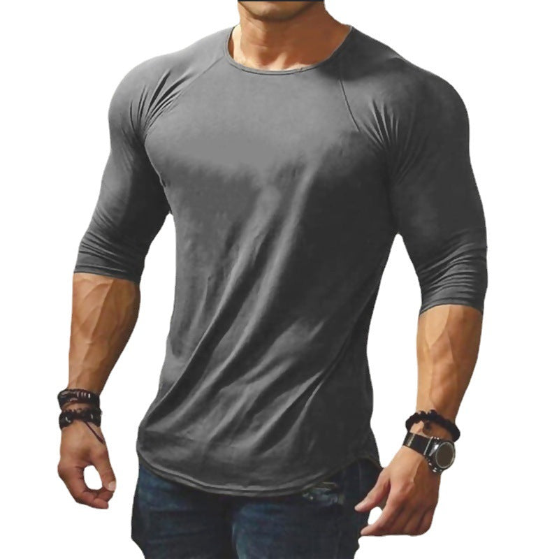 T-shirt à manches longues ajusté pour hommes avec confort de port élastique Chic und Stil