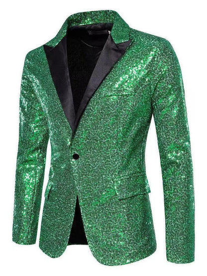 Blazer élégant en sequins pour hommes avec des accents décoratifs raffinés Chic und Stil
